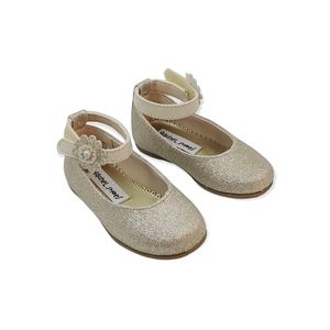 Rachel Shoes Lil Sheryl Champagne Glitter Toddler Shoes Size 5